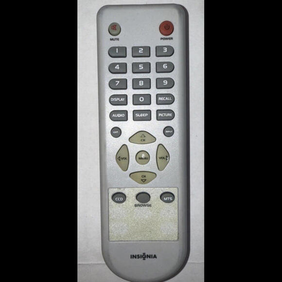 Insignia 210 000610/2 TV Remote Control OEM Gray UNTESTED - Picture 1 of 6